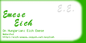 emese eich business card